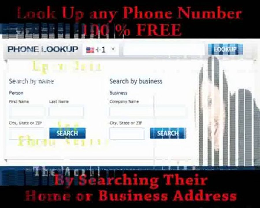 Reverse Lookup for Phone Numbers