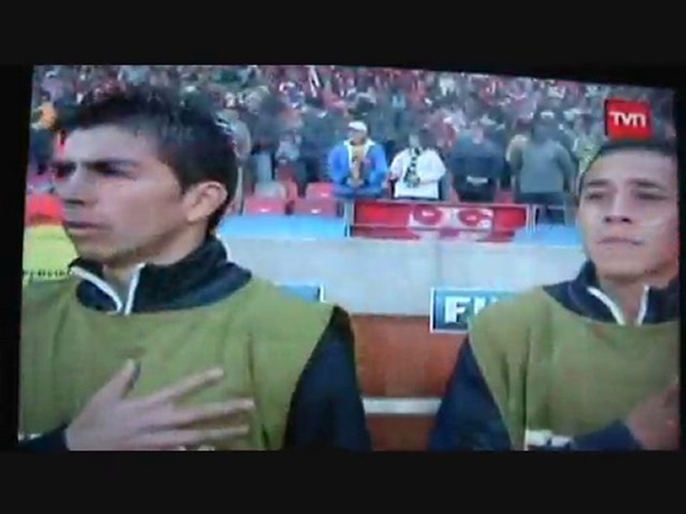 himno de chile segundo partido en sudafrica (21-06-2010)