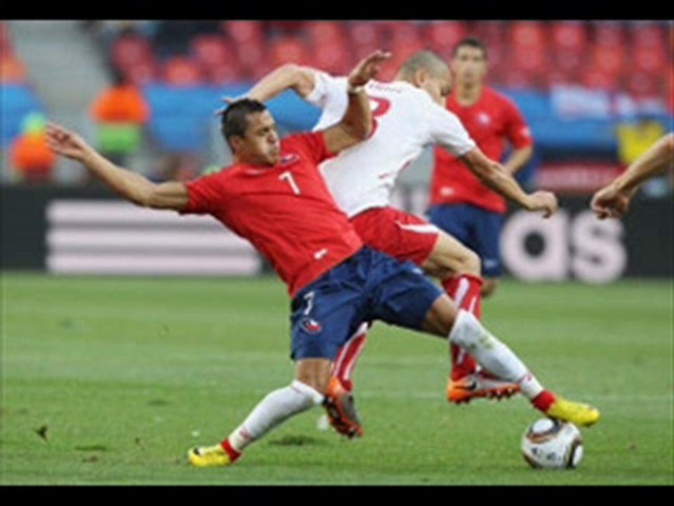 Chile 1-0 Switzerland Mark Gonzales scored, Behrami sent-off