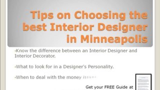 Looking for an Interior Designer in Minneapolis?