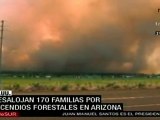 Incendio forestal en Arizona, EE.UU.