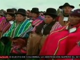 Aymaras celebran año nuevo número 5518 en Bolivia