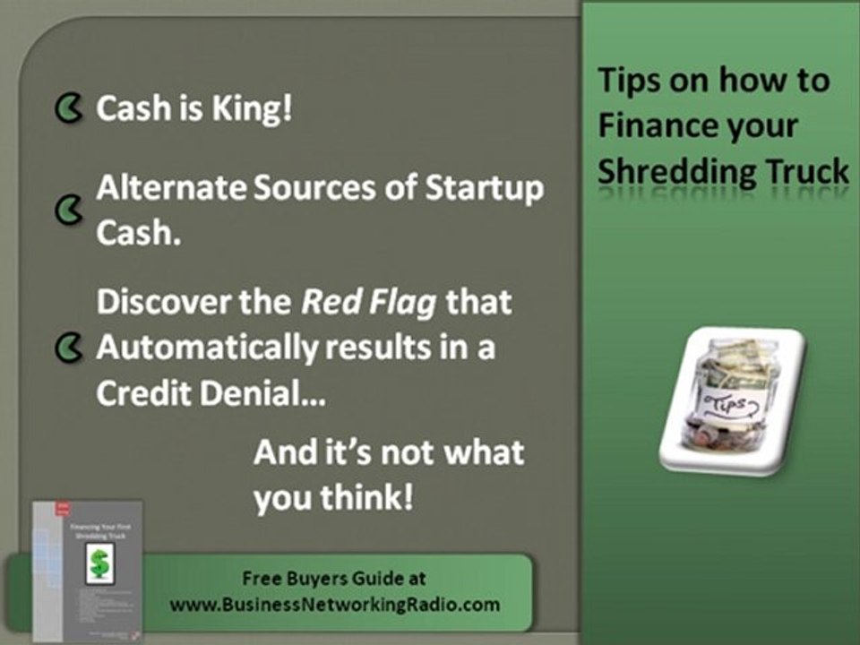 Shredding Truck Finance