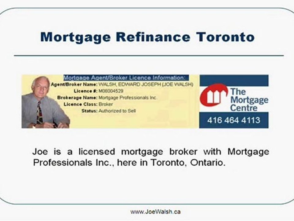 Toronto Home Loan Refinance