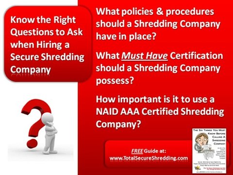 Paper Shredding Services San Diego