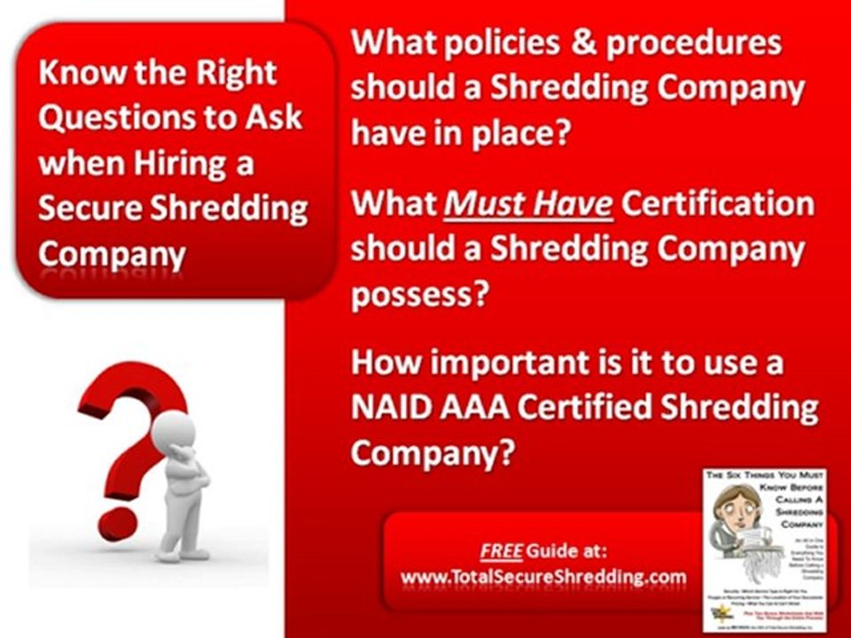 Paper Shredding Services San Diego