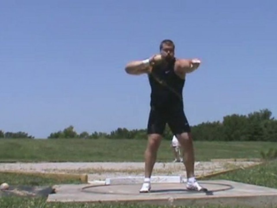 Athlé lancer poids Christian Cantwell 22.35m 2010