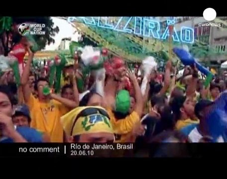 World Cup: Brazil fans celebration - no comment
