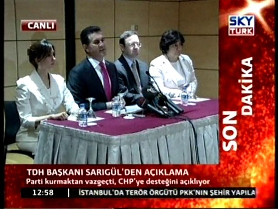 TDH Başkanı Sarıgül'den Açıklama