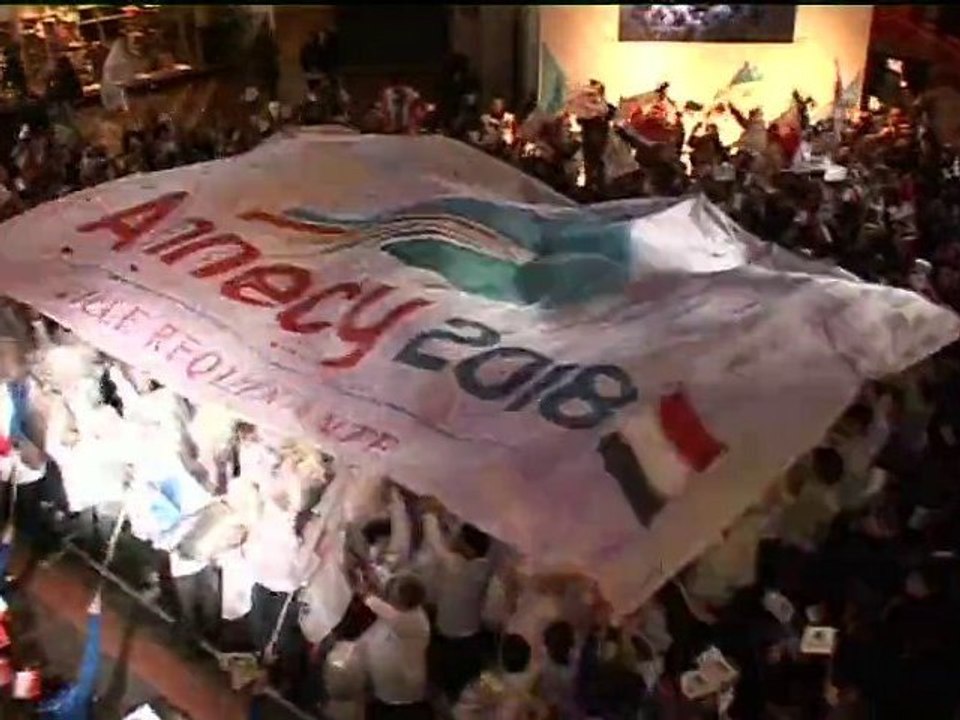 Annecy soutient les athlètes français à Vancouver