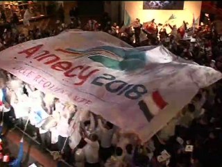 Annecy soutient les athlètes français à Vancouver