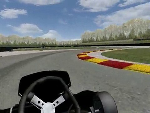 Piste 850 m circuit de Joigny - Trajectoires en kart 4 temps