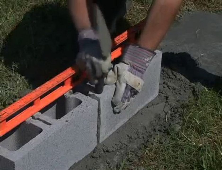 How to Build a Concrete Block Wall By Sakrete