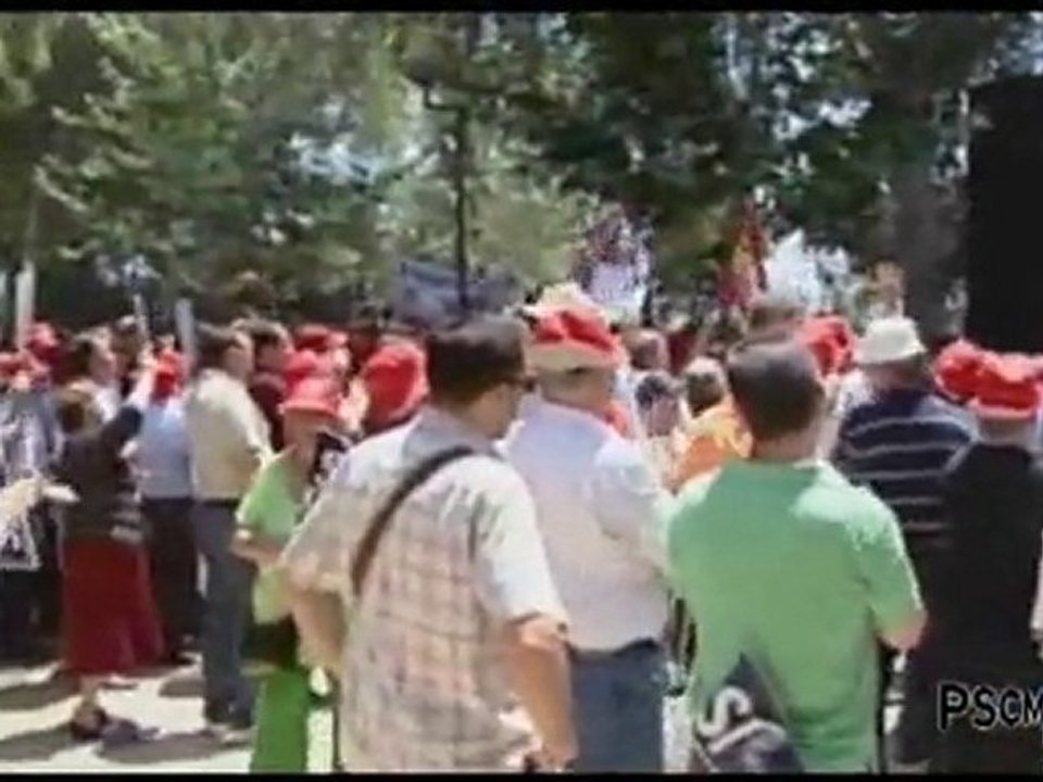 Concentracion Talavera. Psoe CLM-TV.