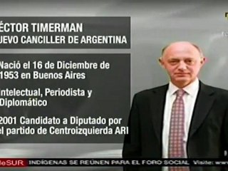 Timerman asume como canciller de Argentina