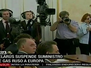 Belarús suspende trasiego de gas ruso a Europa