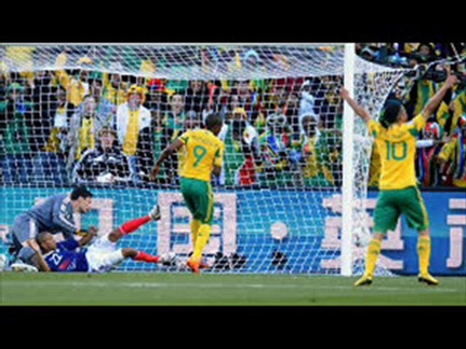 France 1-2 South Africa Malouda scored, Gourcuff red-card