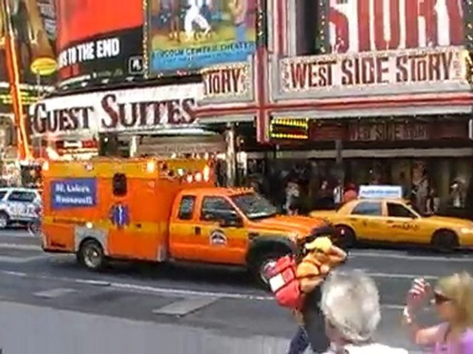 NYC TIMES SQUARE AMBULANCE