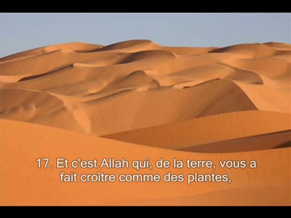 Sourate 71  Noè (Nouh)