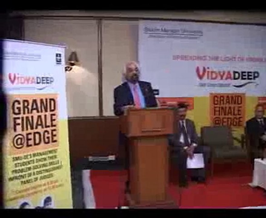 Mr. Sam Pitroda Speaks at the SMUDE Vidyadeep Case-Study