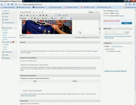 comment inserer une image sur le site ?