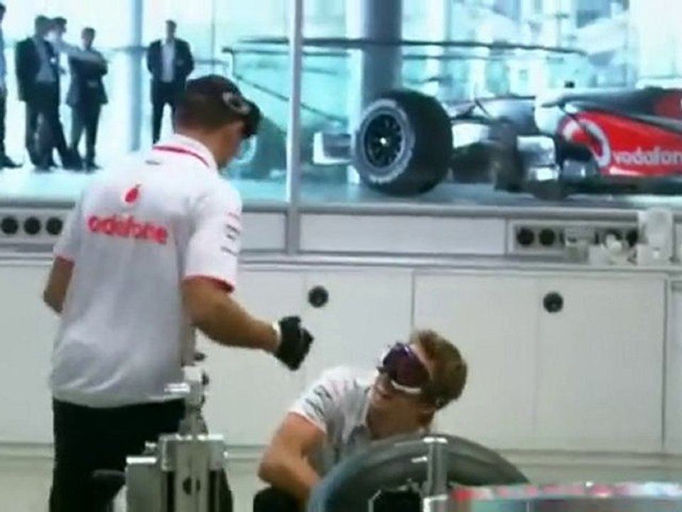 Hamilton And Button Build Formula 1 Car