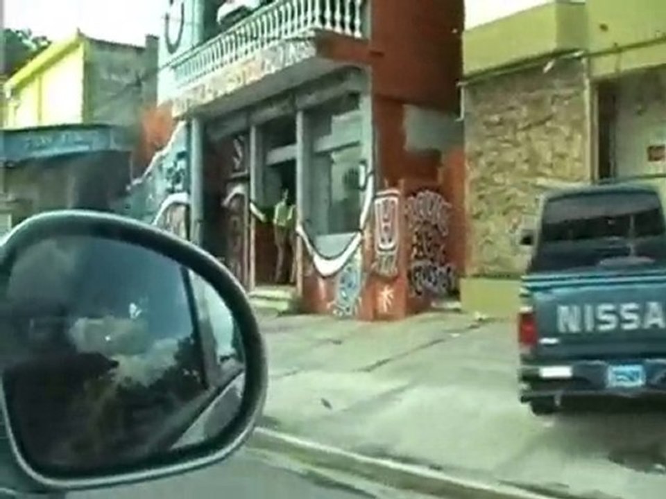 Driving through Santiago