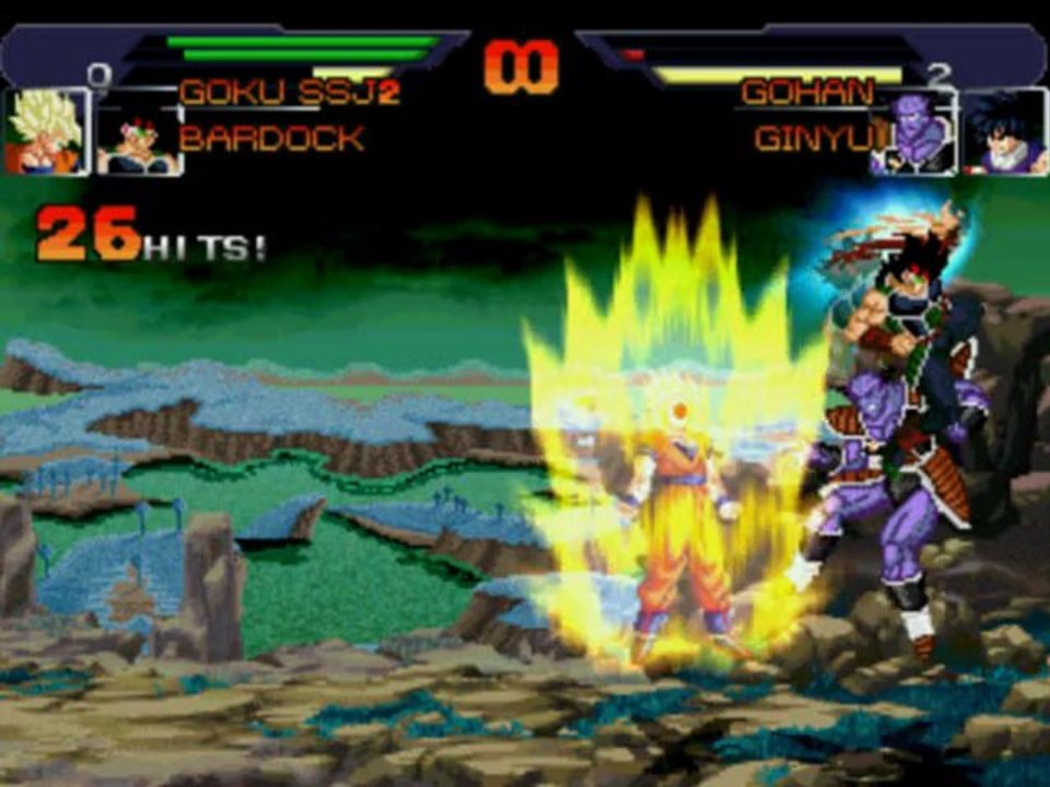 Combat DBZ Goku ( SSJ2 )  Bardock Vs Gohan ( Enfant )  Ginyu