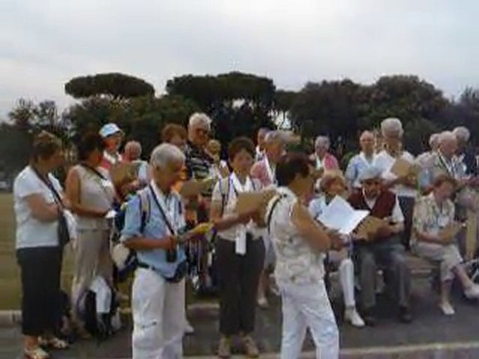 Un temps de prière Rome