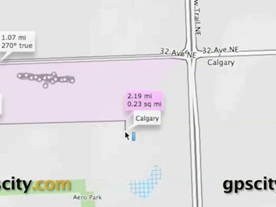 Garmin Basecamp: Using the measuring tool @ GPSCity
