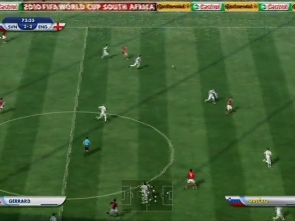 Slovénie - Angleterre Coupe du Monde FIFA 2010 Partie 2