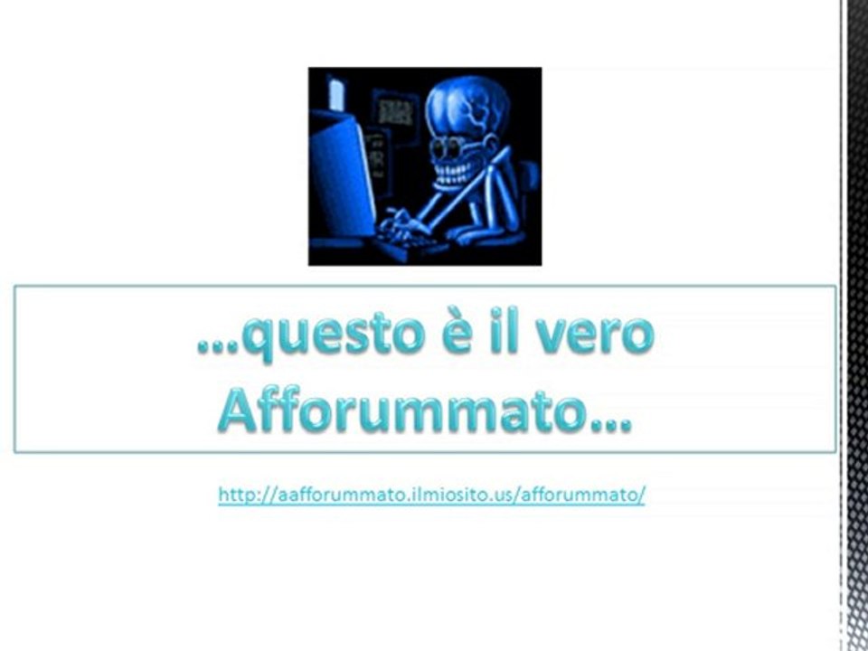 Afforummato, Afforummato, Afforummato