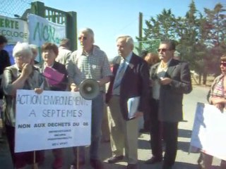 Manifestation devant la décharge de Septèmes (1ère partie)