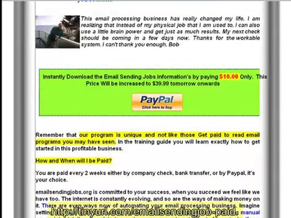 Get Paid As An Email Processor | Email Sending Job