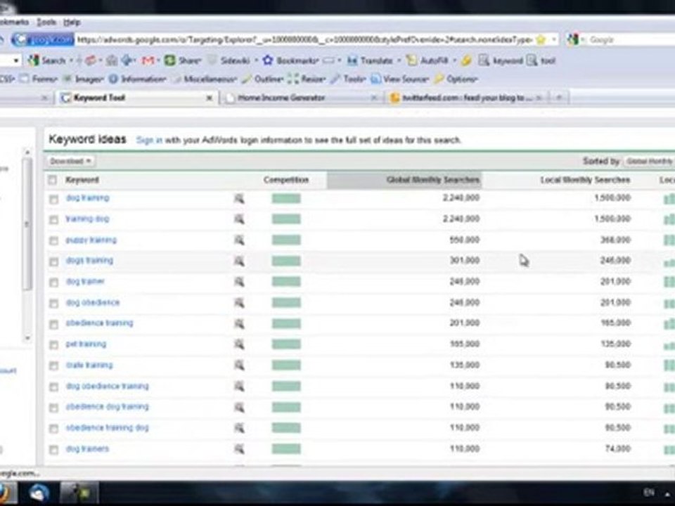 Keyword Tool