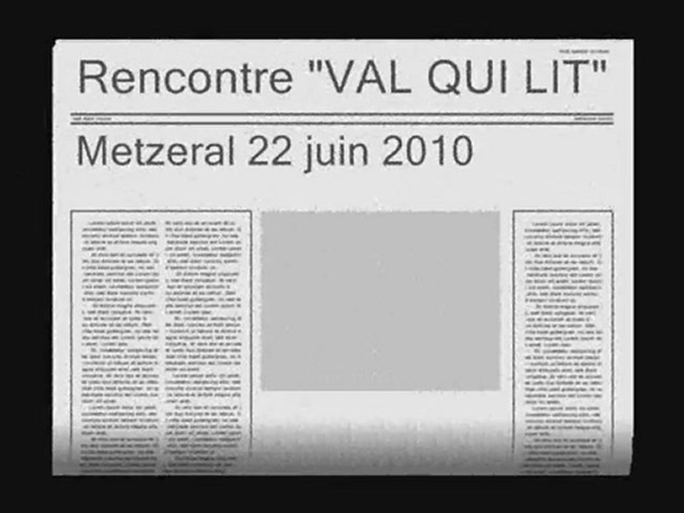 VAL QUI LIT -1er épisode- Rencontre à Metzeral