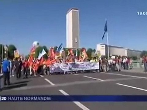 reportage Fr3 manif Rouen retraites 24 juin