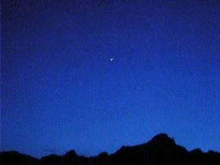 l'etoile apres le coucher de soleil