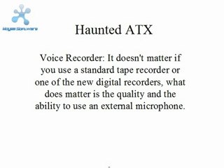 Tools and Tricks to Ghost Hunting