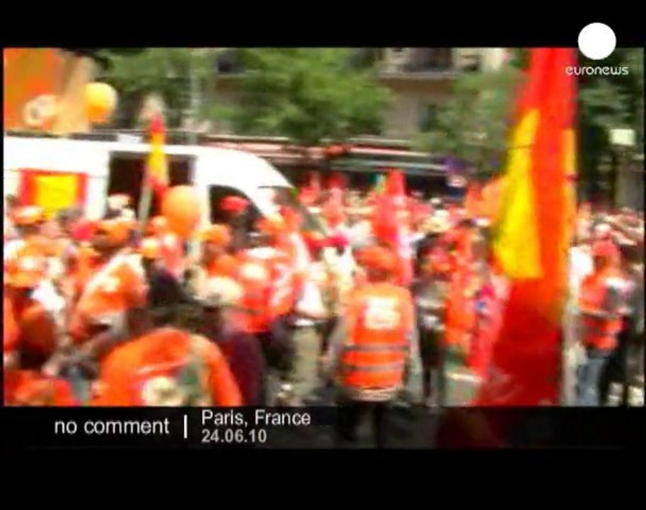 Demonstration in Paris to protest at... - no comment