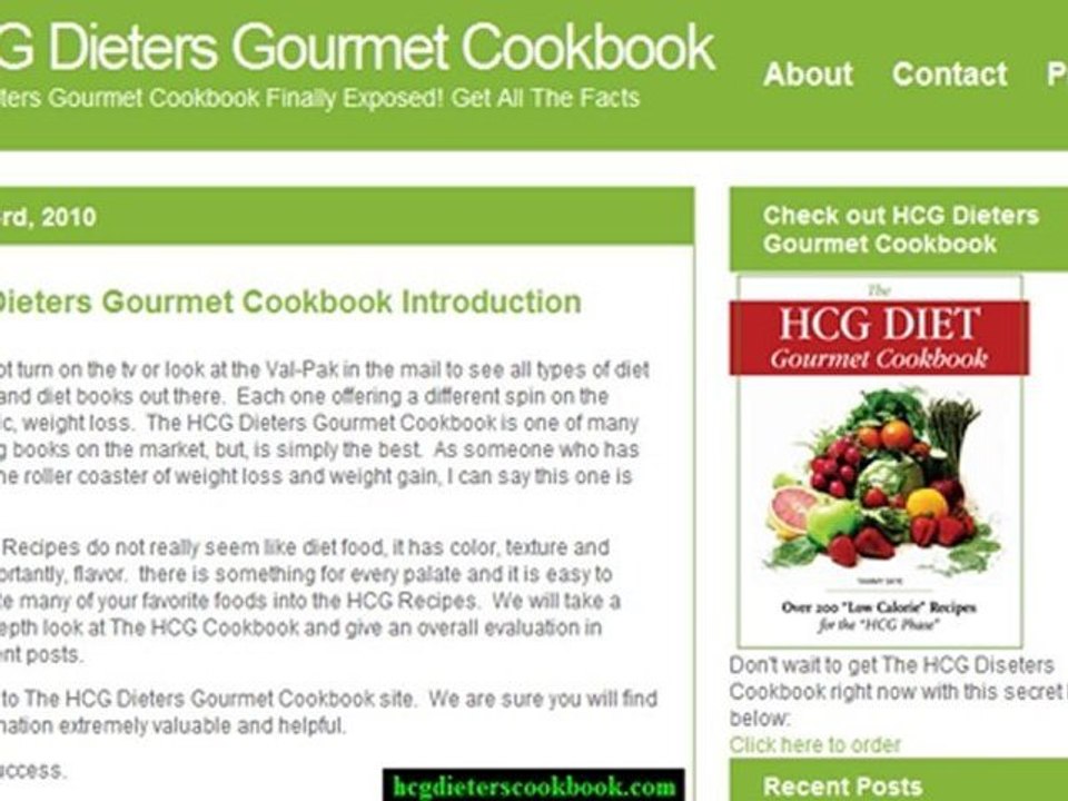 HCG Dieters Gourmet Cookbook