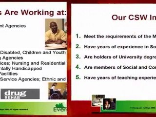 Evergreen College Community Service Workers Diploma Program