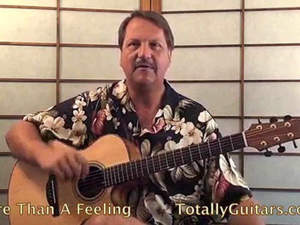 Boston - More Than A Feeling Guitar lesson