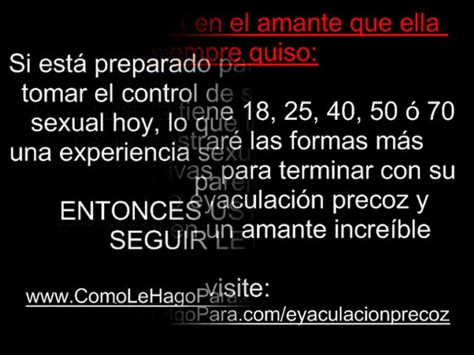 Tratamientos Para Eliminar la Eyaculacion Precoz