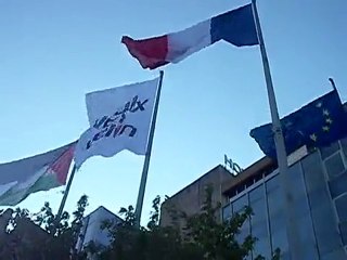 Levéé du Drapeau Palestinien à Vaulx en Velin 30/06/2010