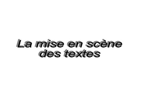 Atelier théâtre lycée arthur rimbaud Part3/3