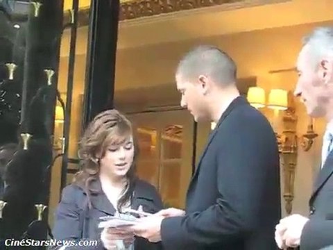 Wentworth Miller in Paris with Fans #1