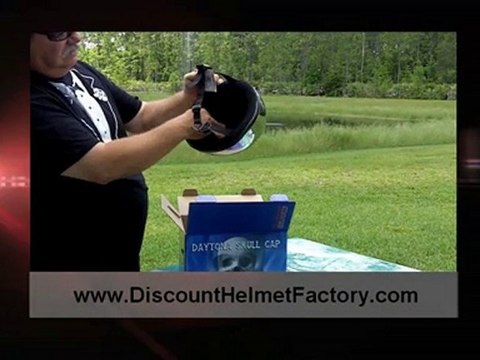 Daytona Helmets DOT Skull Cap Shorty Chrome