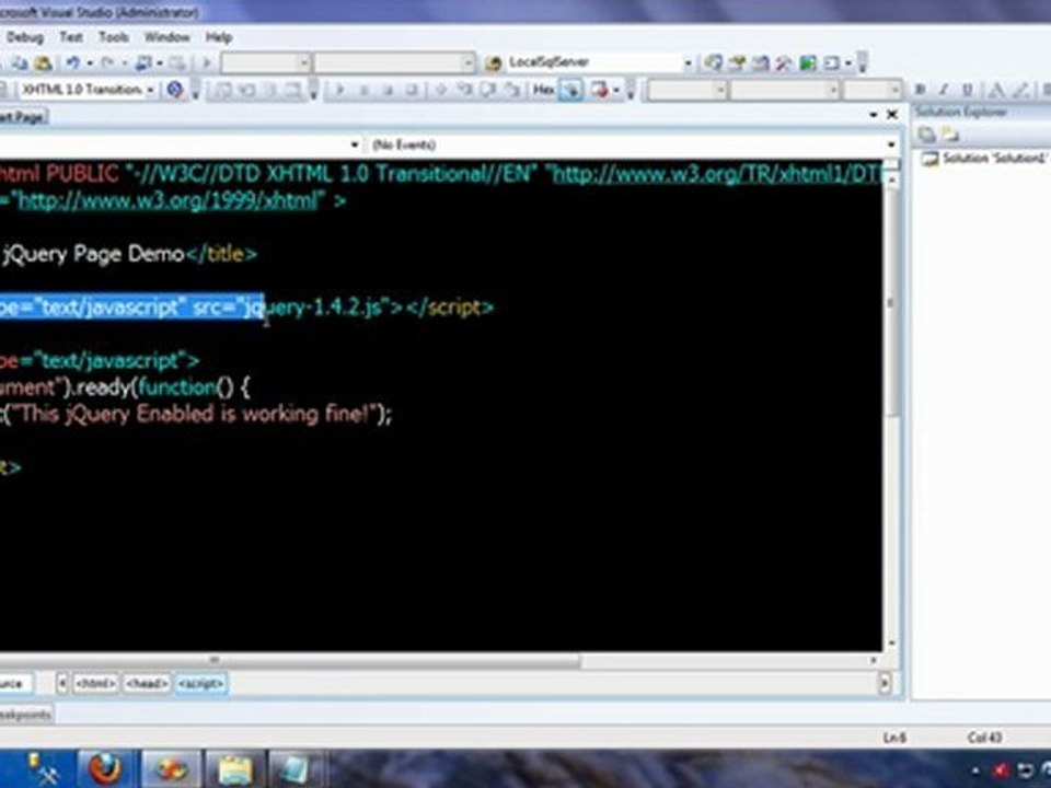 Creating a jQuery Page from Scratch!!