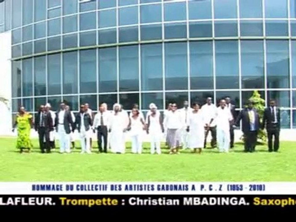 Hommage du collectif des artistes gabonais à PCZ